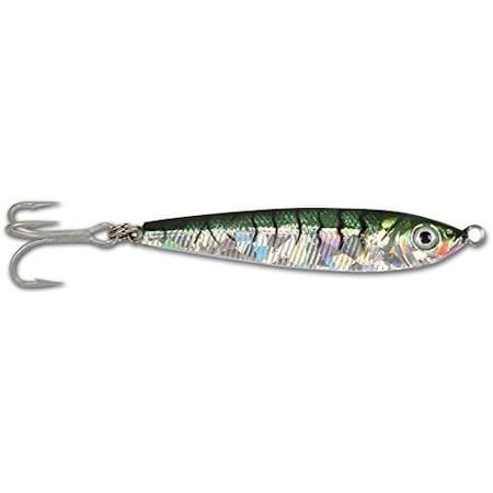 Got-Cha Jigfish Lure, 2 12 Oz, 8 Treble Hook GreenSilver Tiger JF12-GTS